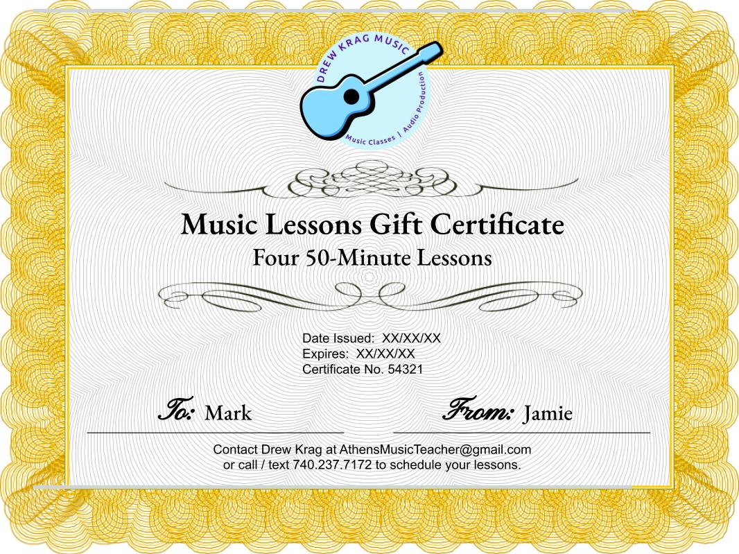 Gift Certificate Template